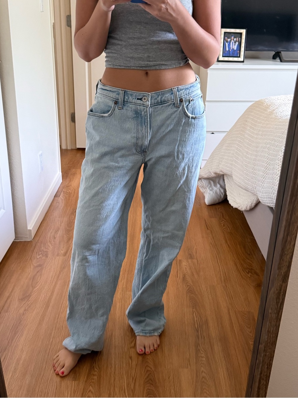 Abercrombie & Fitch Light Blue Boyfriend Jeans